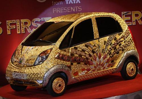 GoldPlus' Tata Nano Gold Jewellery Car